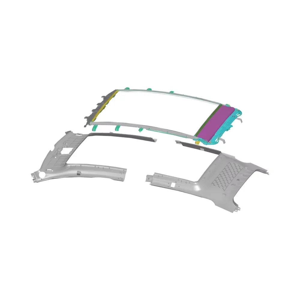 New Upgraded Model Y 2021-2023 Luxury Awning Ice Cloth Buckle Front and Rear Sunroof, Sunshade, Glass Roof Awning