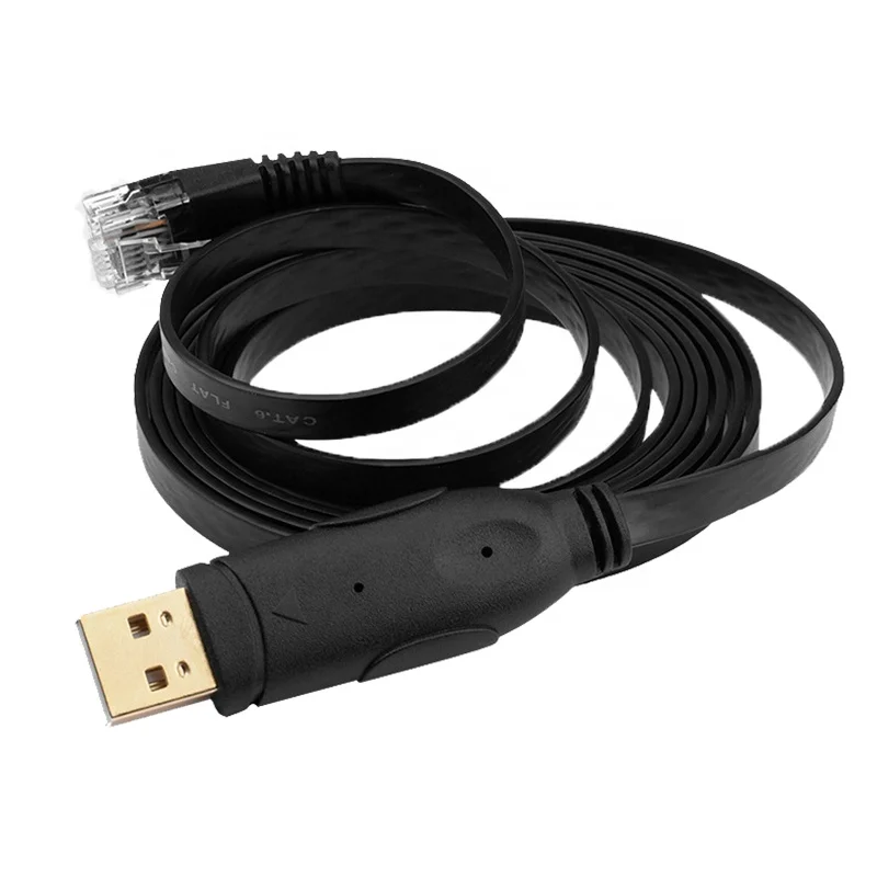 OEM Utech new arrival 6ft 1.8m FTDI USB Console Cable USB2.0 to RJ45 FT232RL Serial Adapter Cable