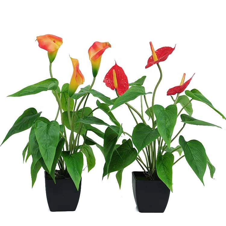 China Artificial Flower Calla Lily Wholesale Bouquet Decorative Simulation Plant Bonsai In Bulk For Home Decor