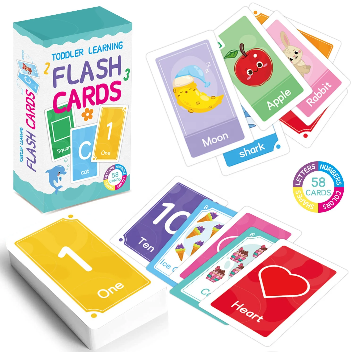 Customized 110 pcs Math Flash Cards For Kids Educational Flashcards Learn Flash cards Custom Printing