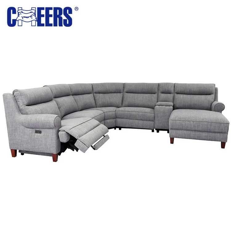 MANWAH CHEERS grey corner sofas for home furniture  chaise lounge recliner set sofa sectionals living room