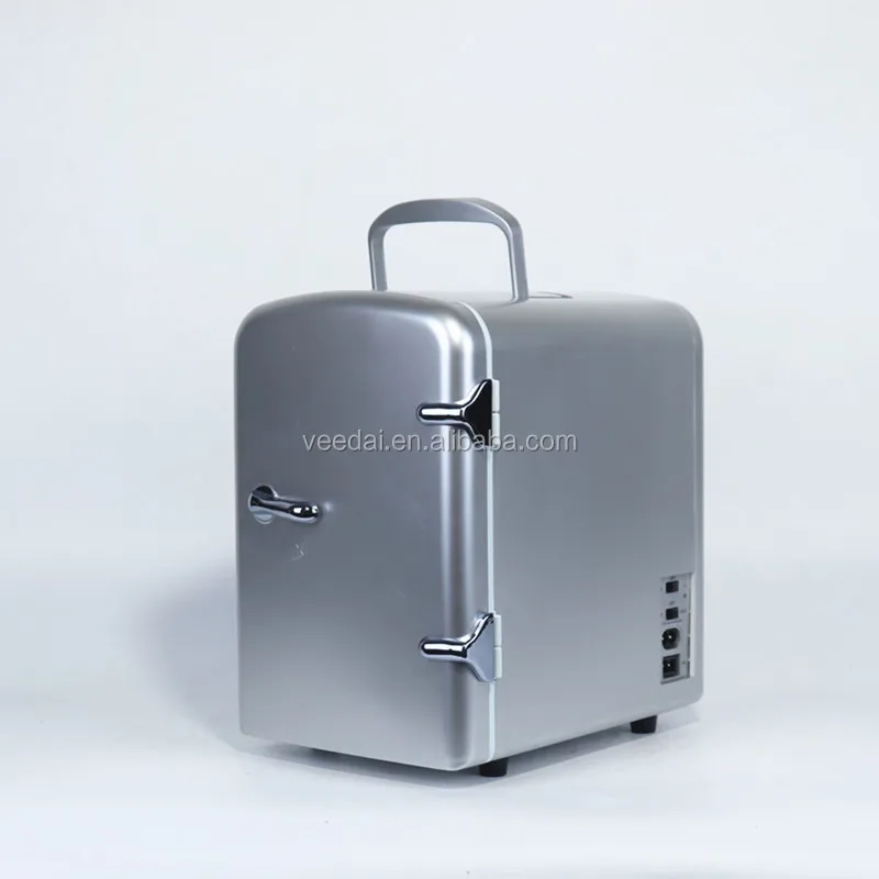 4L New Style DC Car Mini Fridge Commercial Kitchen Fridge Freezer Portable No Compressor Refrigerator ETC4 26.8*19*29 Compact 42