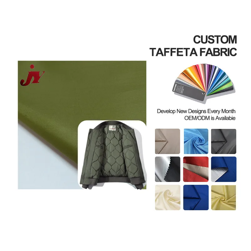 Factory Price 190t Polyester taffeta waterproof pvc coating fabric lining for raincoat