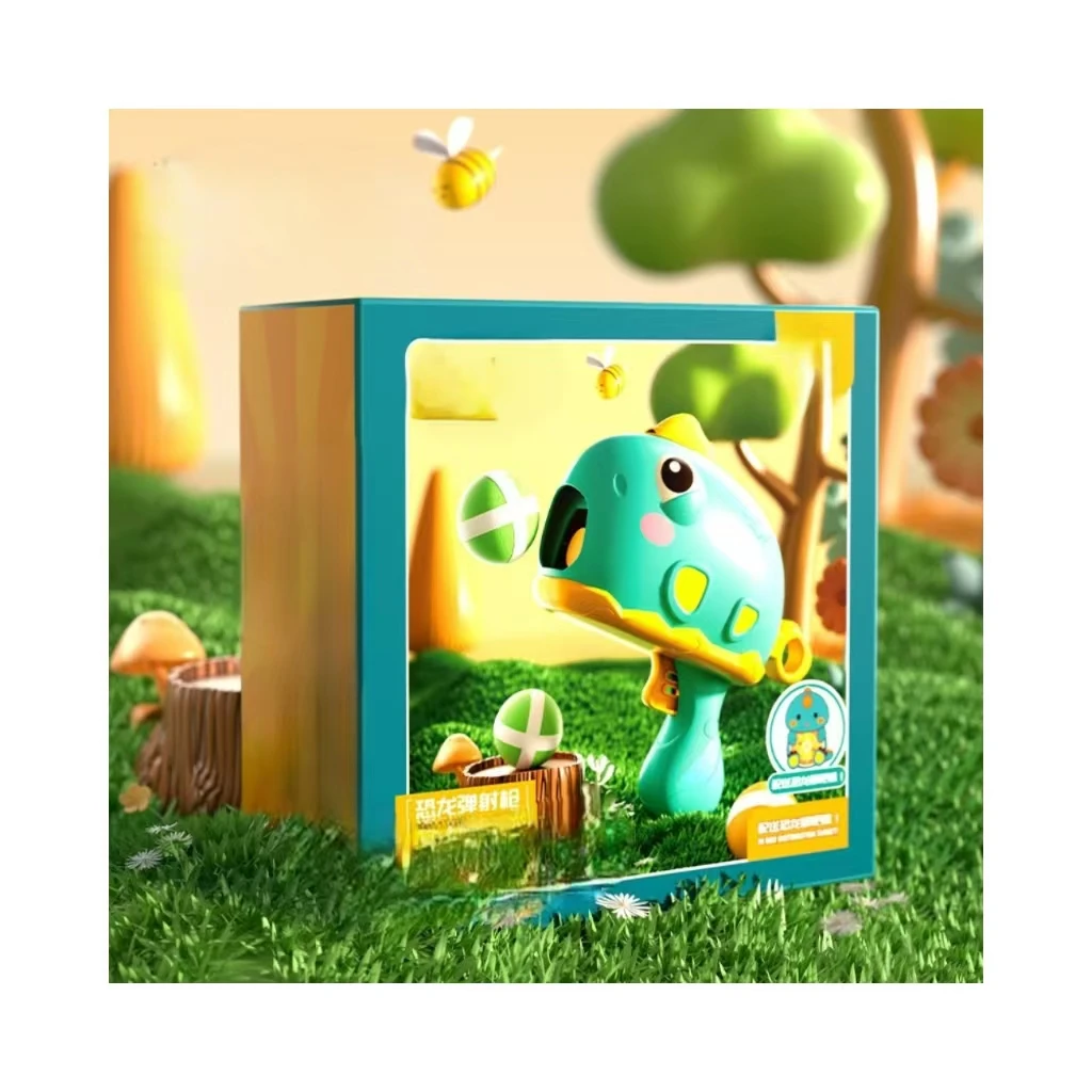 Sport Toy Sticky Ball Target Game Shooting Gun Set for Kids Indoor Sport Game