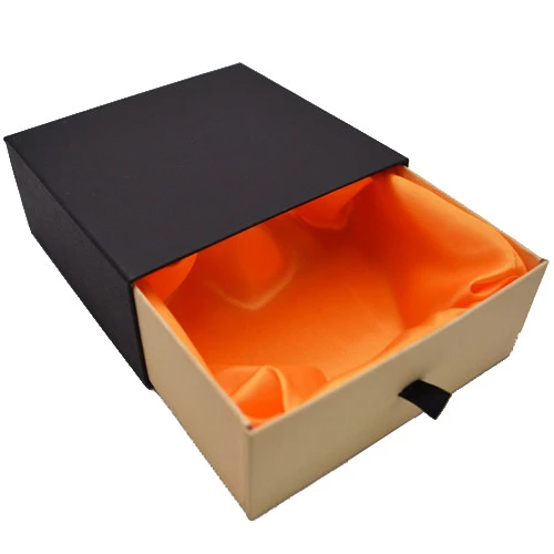 Китайский поставщик, индивидуальный логотип, жесткая картонная подарочная коробка ручной работы, выдвижной ящик, коробка для ювелирных изделий, колец, часов, браслетов, подарочная коробка