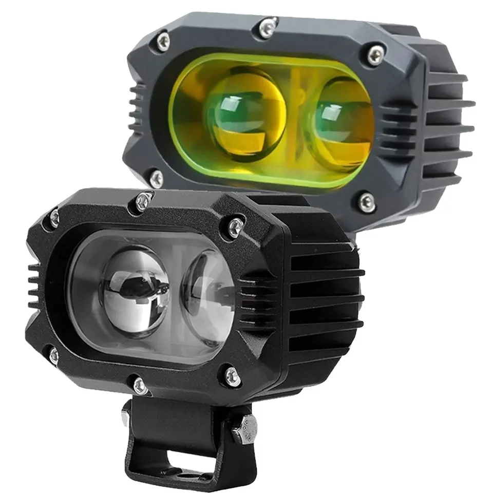 4 inch Yellow white LED Work Light Bar 4WD Offroad SPOT Pods Fog light for Motor SUV ATV Truck Boat Tractor Forklift