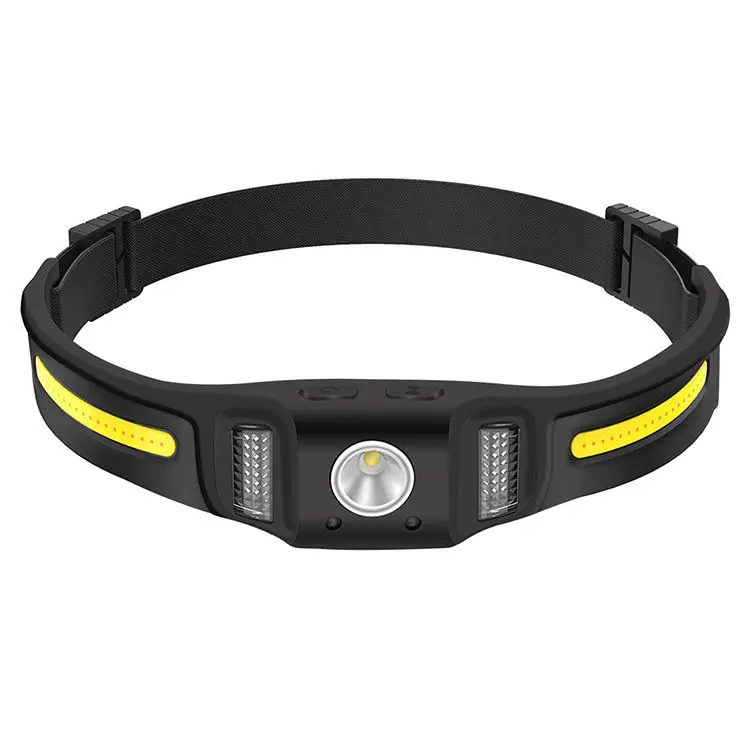 Factory 270 degree floodlight headlight 650 lumens Outdoor work adventure USB rechargeable waterproof 5 modes sensor headlamp