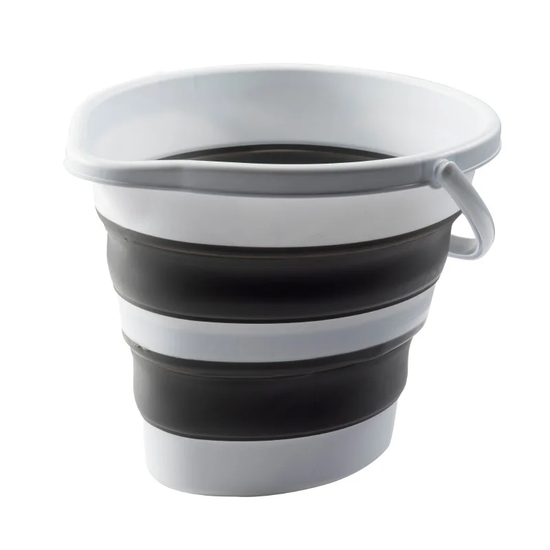 High Quality Camping Fishing Washing 2 gallon/10L PP TPR Folding Plastic Collapsible Bucket