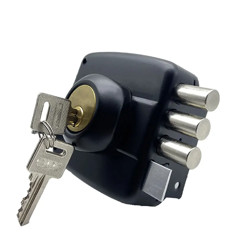 South America Wholesale Door Locks Set Metal  Cylinder Electric Rim door Lock cerraduras para puertas