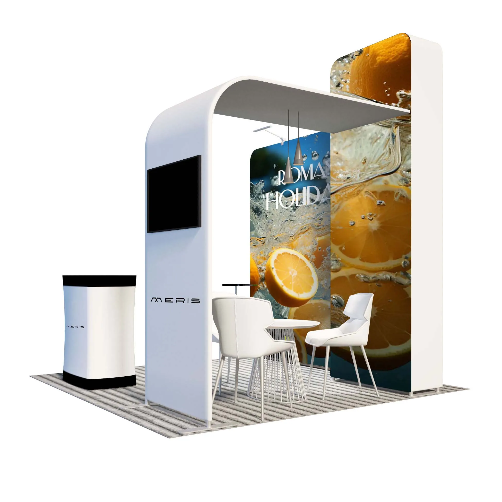 direct factory supply 10*10ft exhibit L shape display stand expo booth