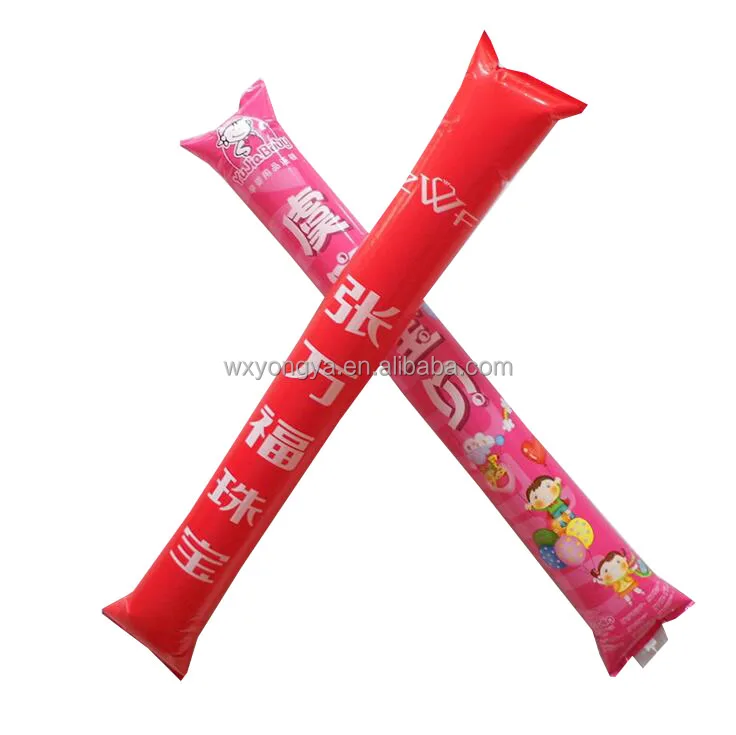 LOGO Printed Cheap LDPE Inflatable cheering Sticks