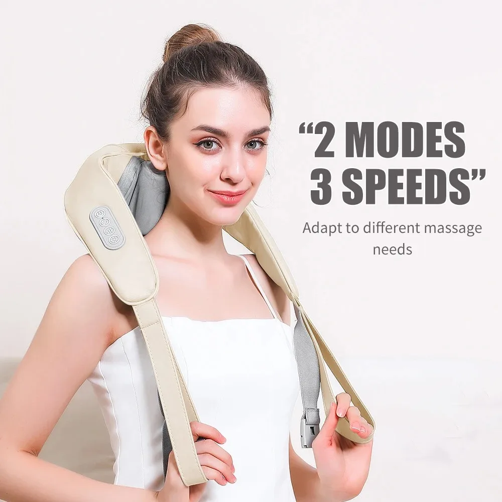 Electric Wearable Hot Compress Body Massager for Neck & Shoulder Kneading Man Stimulation Foot Massaging