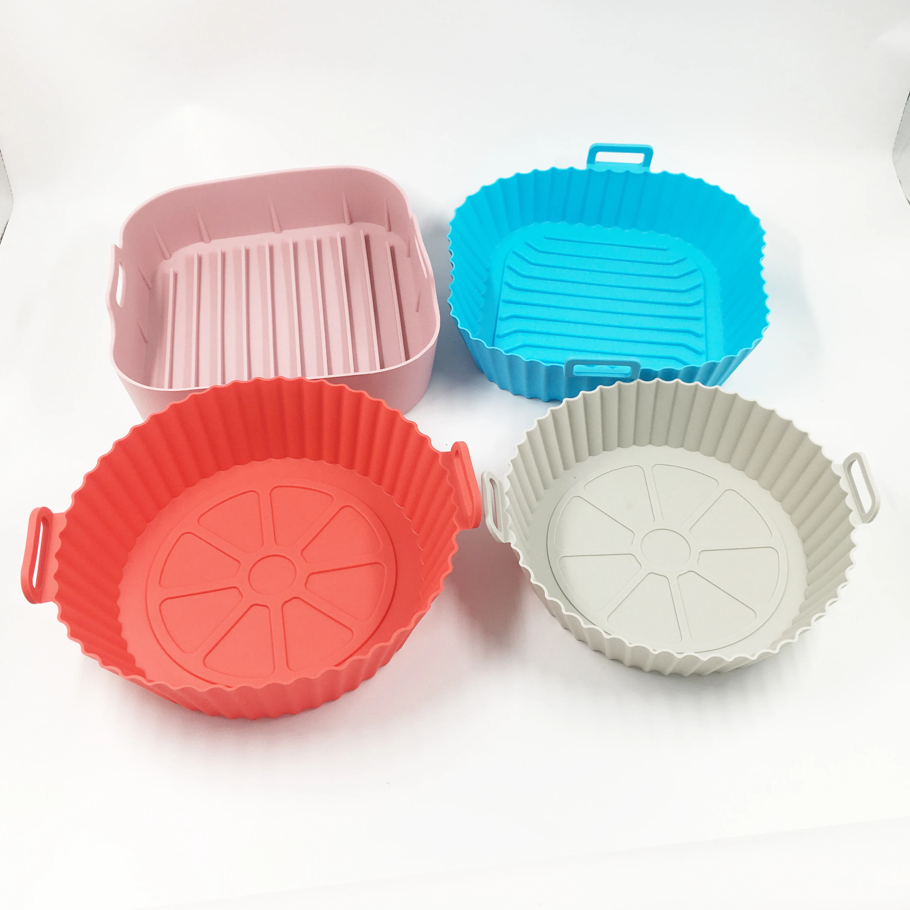 20cm BPA Free Air Fryer Liners Silicone Mat Silicone Air Fryer Mats Air Fryer Silicone Pot