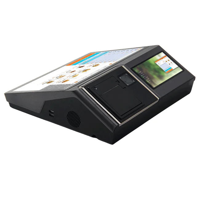Perfect Design POS System SC-A12Pro 11.6/12.5 Inch Main HD  Display With LED-8/5 Inch 2nd Display NFC Card Reader Touch Screen