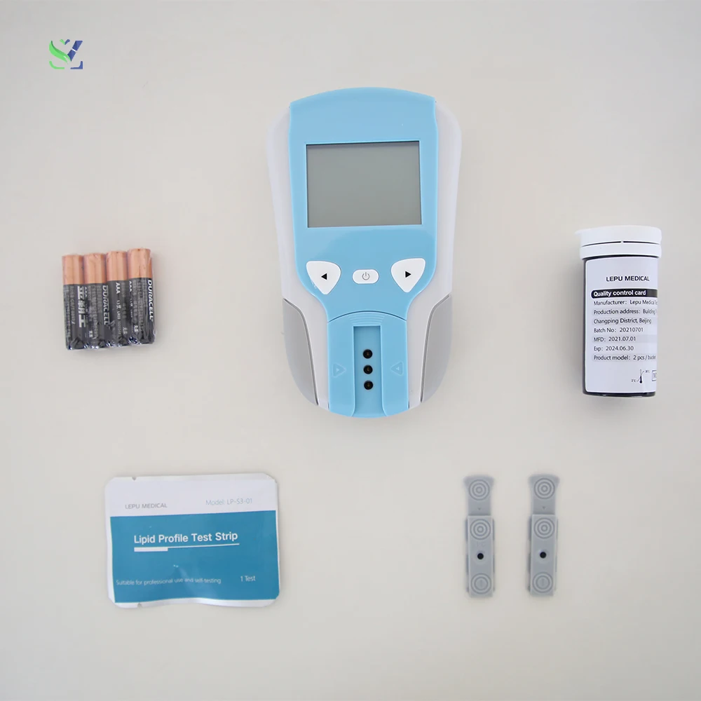 SZ Portable self-test Lipid Profile Meter Blood For Cholesterol Testing Machine Equipment Cholesterol Test Kit