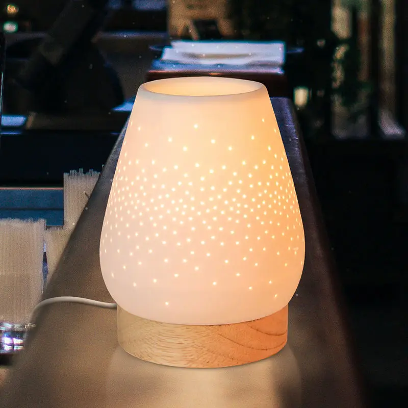 Wholesale Ceramic Diffuser Incense Burner Aroma Lamps Oil Burners Metal Handmade Home Decor Lighting Fragrance Light Wax Burner