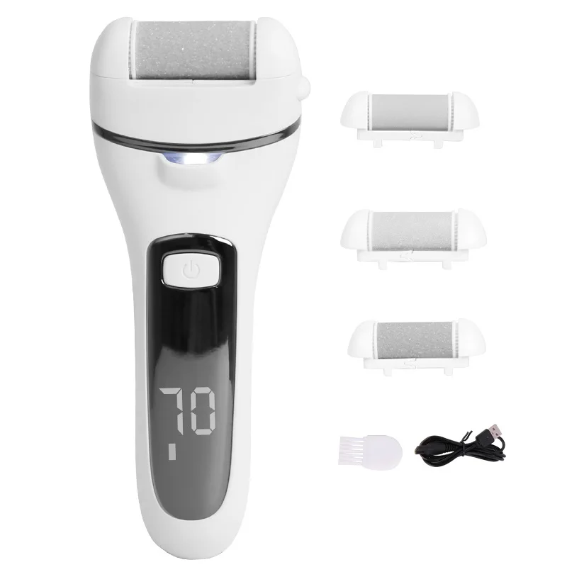 
Factory new USB rechargeable callus electric pedicure file to remove calluses dead skin waterproof foot remover care tool 