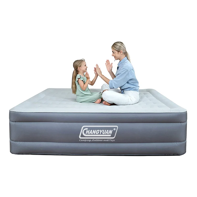 Comfortable Air Mattress With Built In Pump Fast Inflation Blow Up Air Bed Inflatable Air Mattress Camping