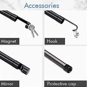 Model 129 8MM 10metres cable snake camera 4.3inch screen 1080P camera borescope endoscope