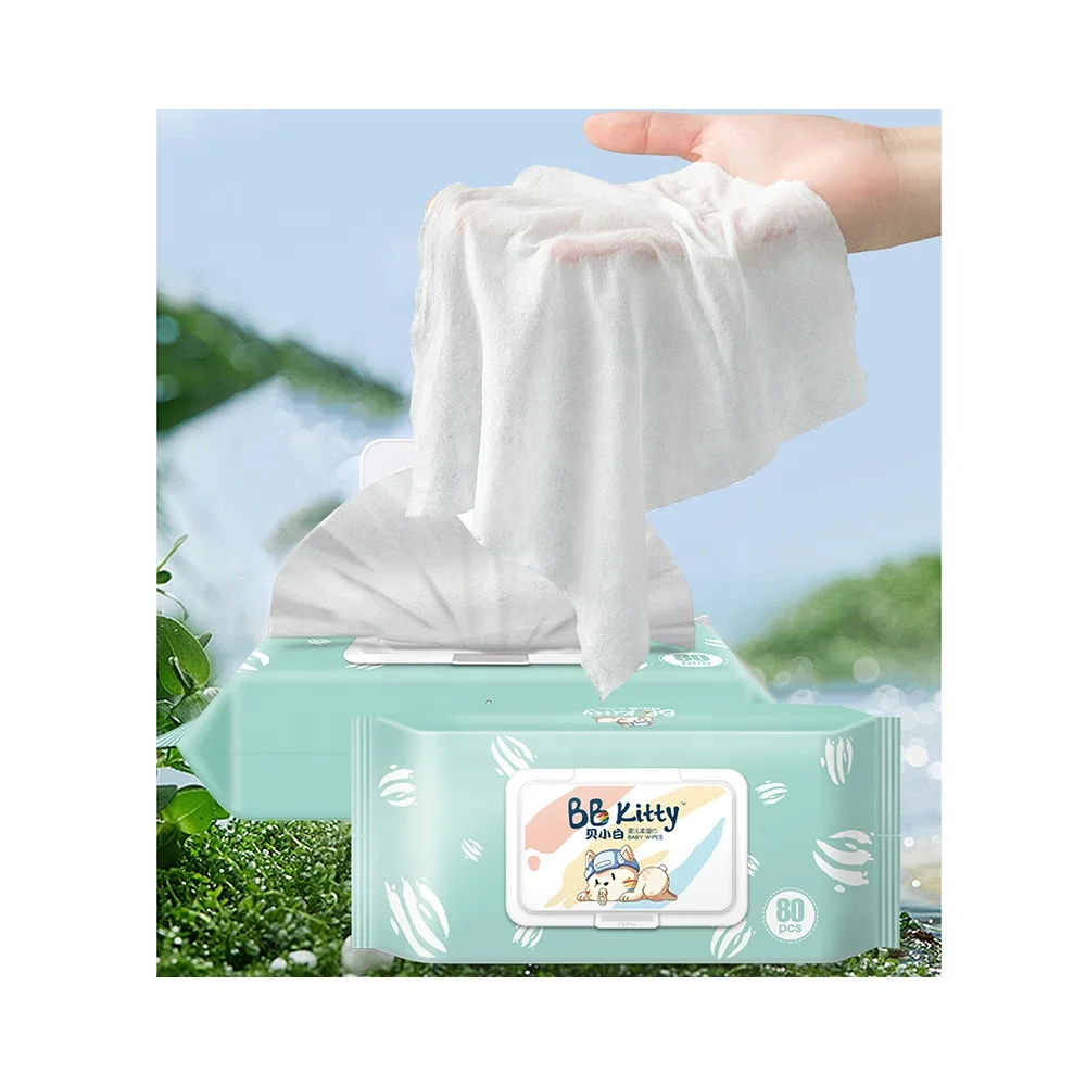 BB Kitty Baby Wipes Wholesale Hand Tissue Paper Water Soft Disposable Wet Towels Wipes For Baby Children