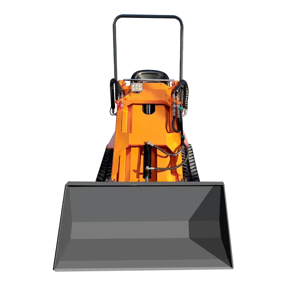 Track mini loader hydraulic skid steer loader with bucket loading machine