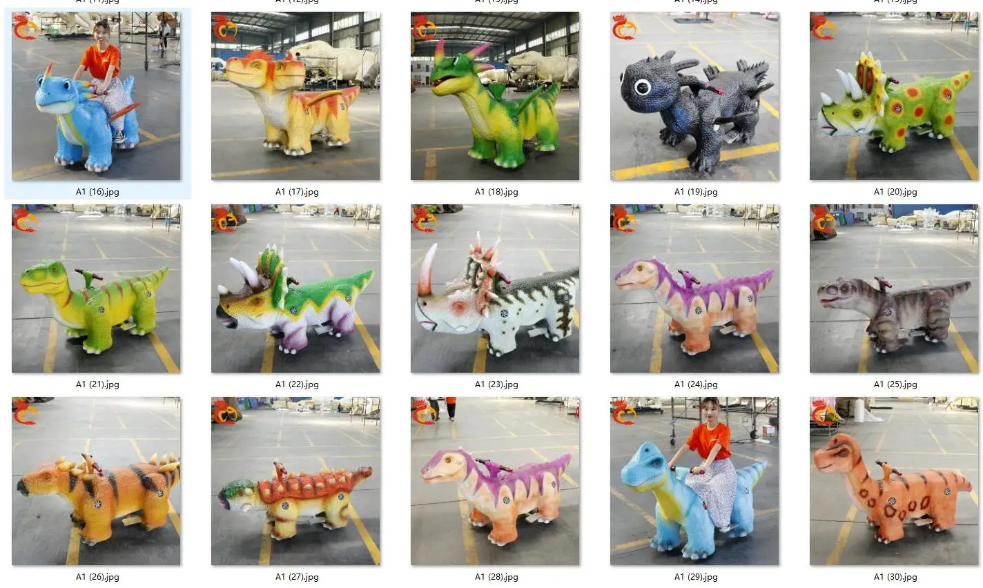super amusement park dinosaur head rides electric rechargeable battery coin operated dinosaur scooter for kids