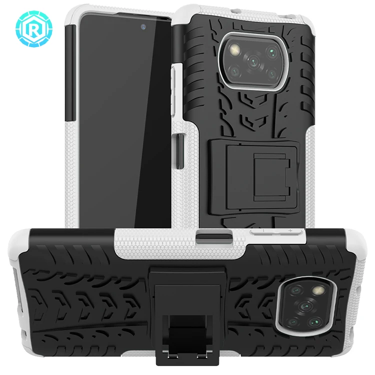 mobile phone accessories factory in china armor Rugged Armor back cover For Xiaomi Poco X3 Case