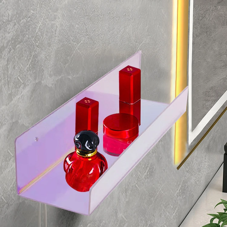 Collectible Toy Plants Display Organizer Colorful Acrylic Wall Shelves Custom Home Decoration Minimalist Storage Holders & Racks