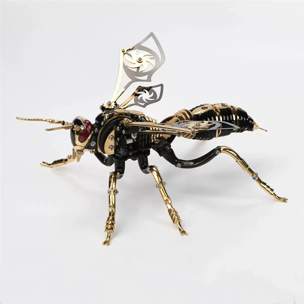 new product diy Metal crafts insect assembly kits educational Jigsaw toy Mechanical Metal Wasp 3D puzzle