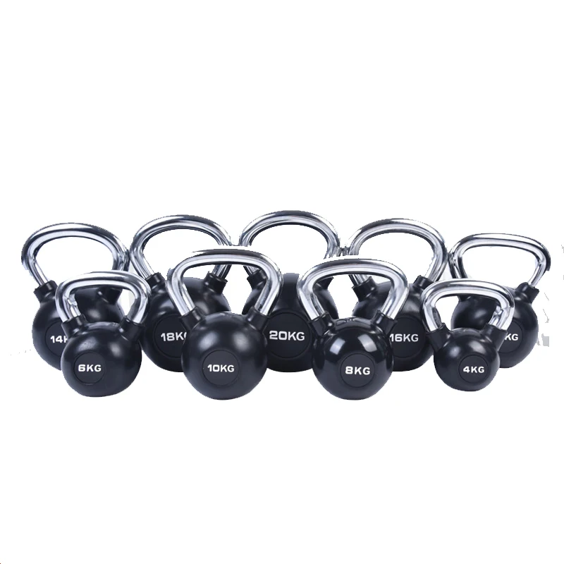 Manufacturer Fitness Competition Cast Iron Cement Kettlebell with Nonslip Handle