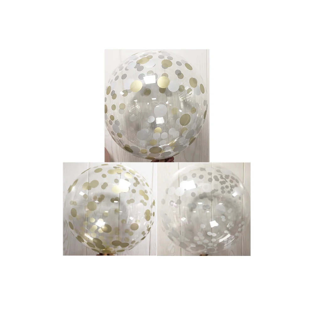 Party Decoration Event Decor balloon wholesalers bobo transparent Chaotic Gold Silver Dots BoBo balloon