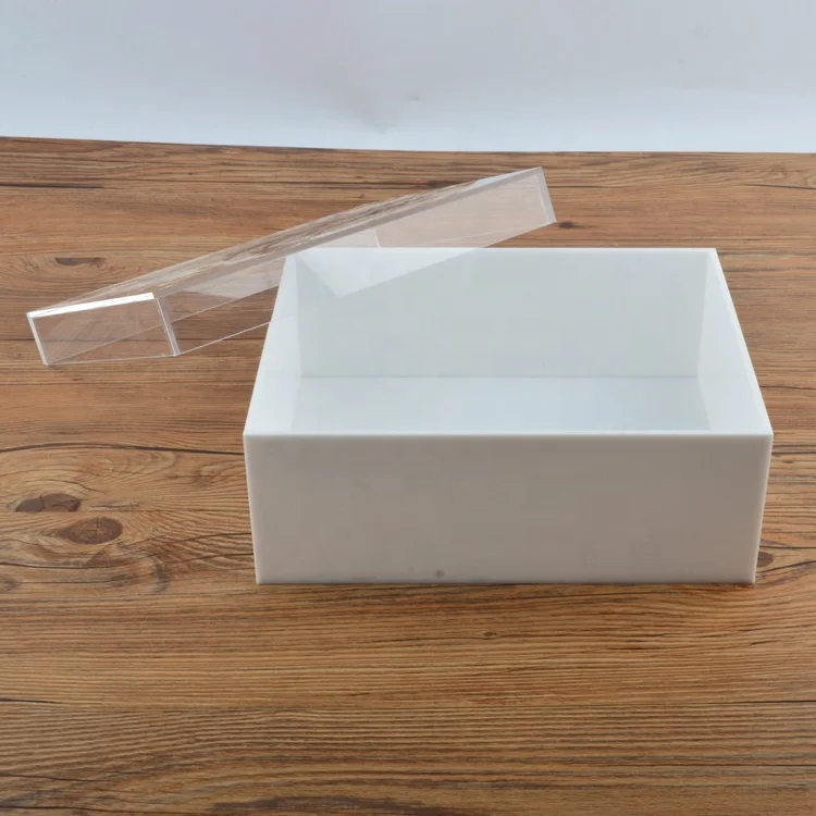 acrylic gift box with lid/acrylic clear gift box/plexiglass gift box wholesale