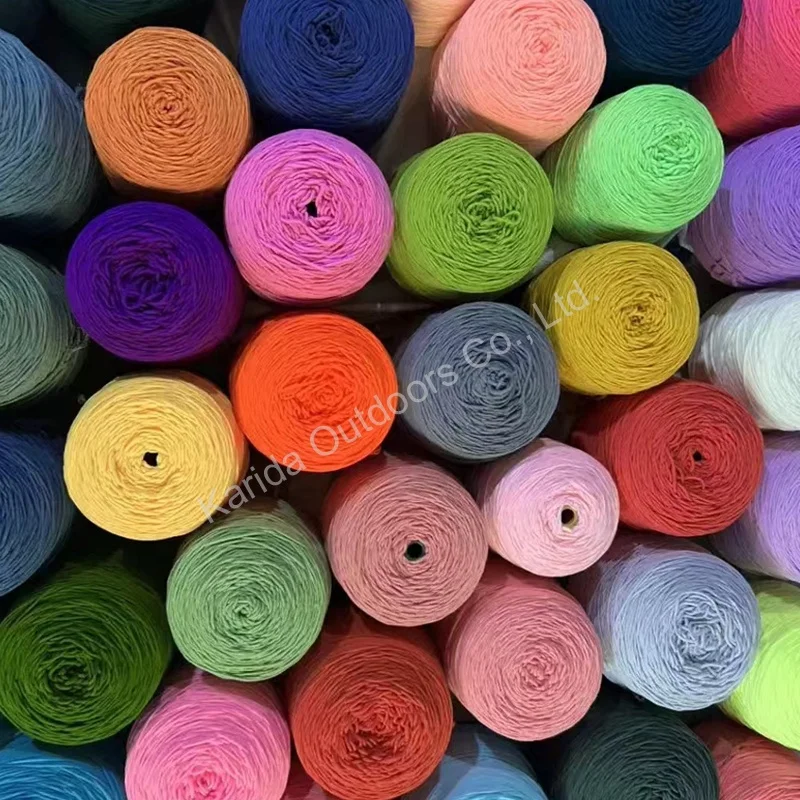 wholesale promotional prices high quality lasting colored 400g 100% acrylic yarn