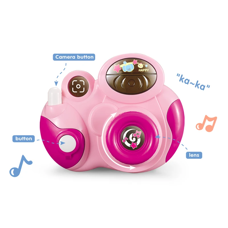 2024 New Arrival Children Cartoon Camera Educational Light and Music Preschool Baby Toys