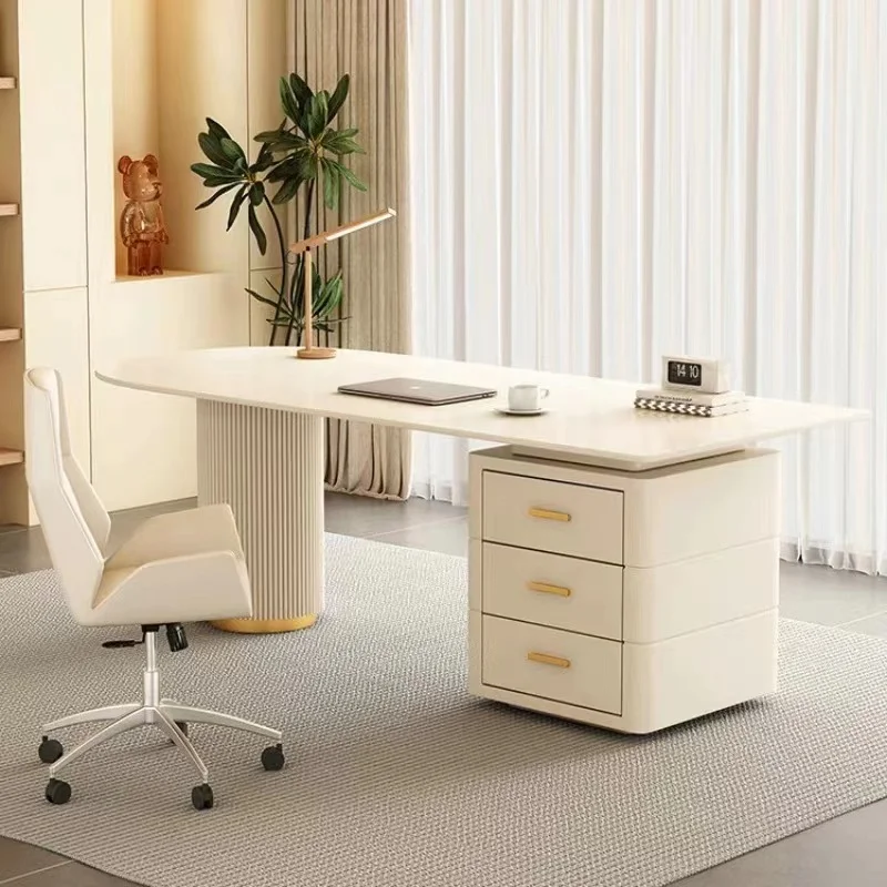 Modern style desk office with storage computer desk home living room dining room beauty salon consultation desk
