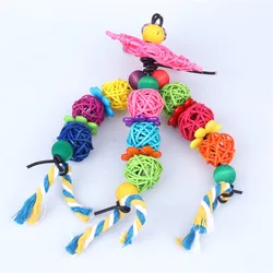 Bird Colorful Toy Fashion Parrot Interactive Toy Hanging Pet Toy