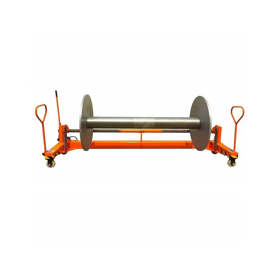 For All Size Customized Hydraulic Textile Hand Lift Trolley Fabric Pack And Roll trolley