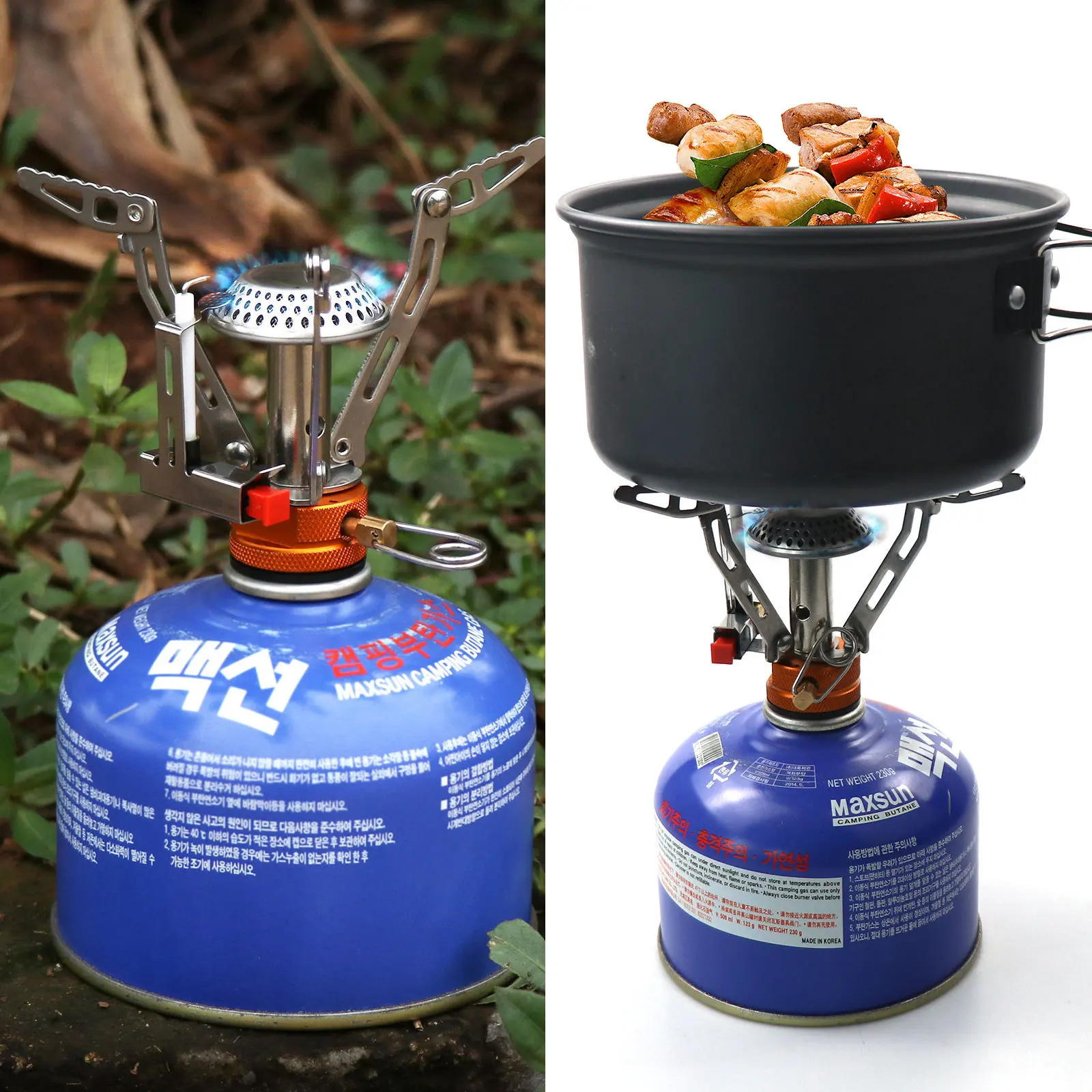 Camping Stove Backpacking Stoves Pocket Rocket Burner Portable Fuel Burner - Lightweight Outdoor  Burning stove Accessories Gear