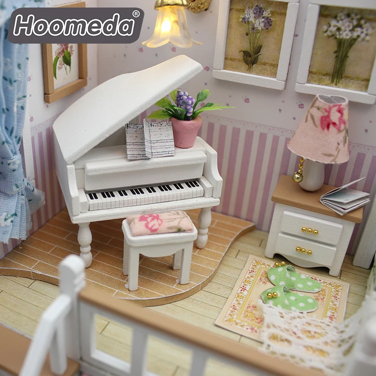 Hongda New Arrival M026 Because of You Handmade Diy Doll House Wooden DollHouse Miniature Dollhouse for Girls