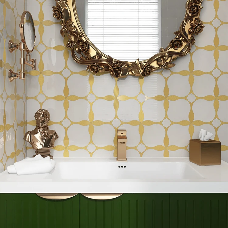 2021 г. новейшая мозаичная плитка из белого мрамора водоструйной Резки цветочный узор каменная мозаика для ванной комнаты дизайн стен