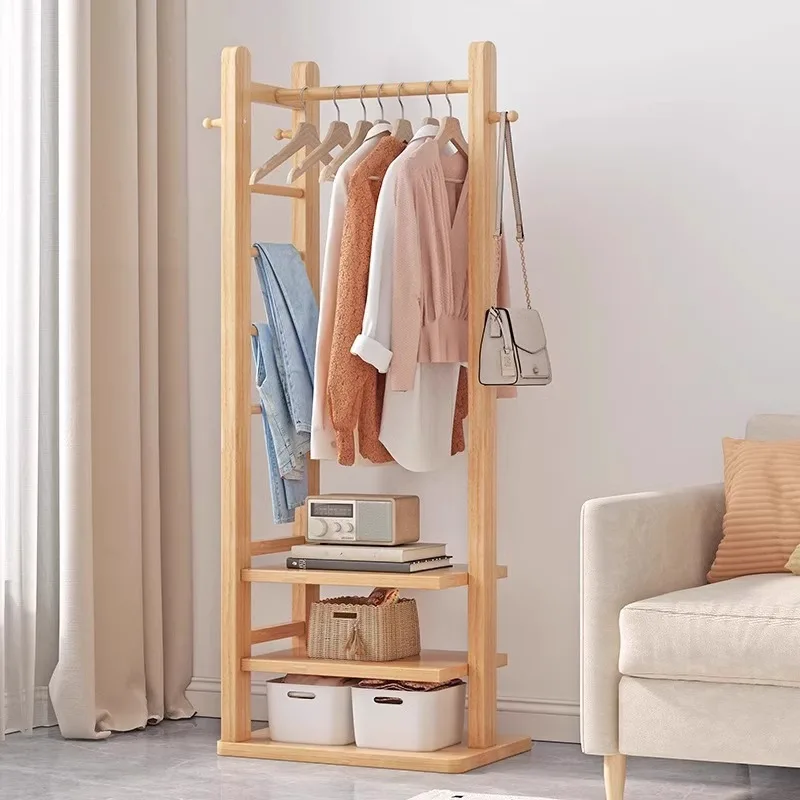 Wholesale wooden clothes rack bedroom furniture  modern clothes racks for hanging clothes