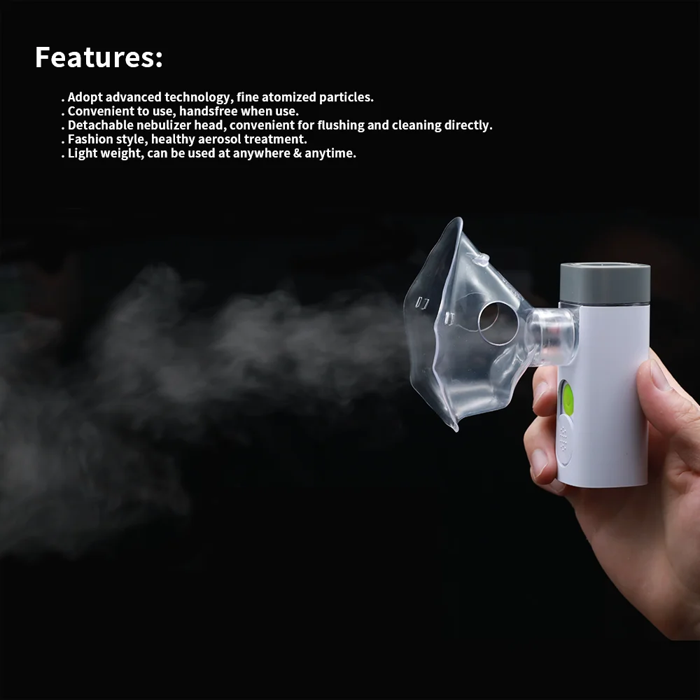 Feellife new technology product air pro1 spray nebulizer homecare built-in battery nebulizer machine with mesh technology