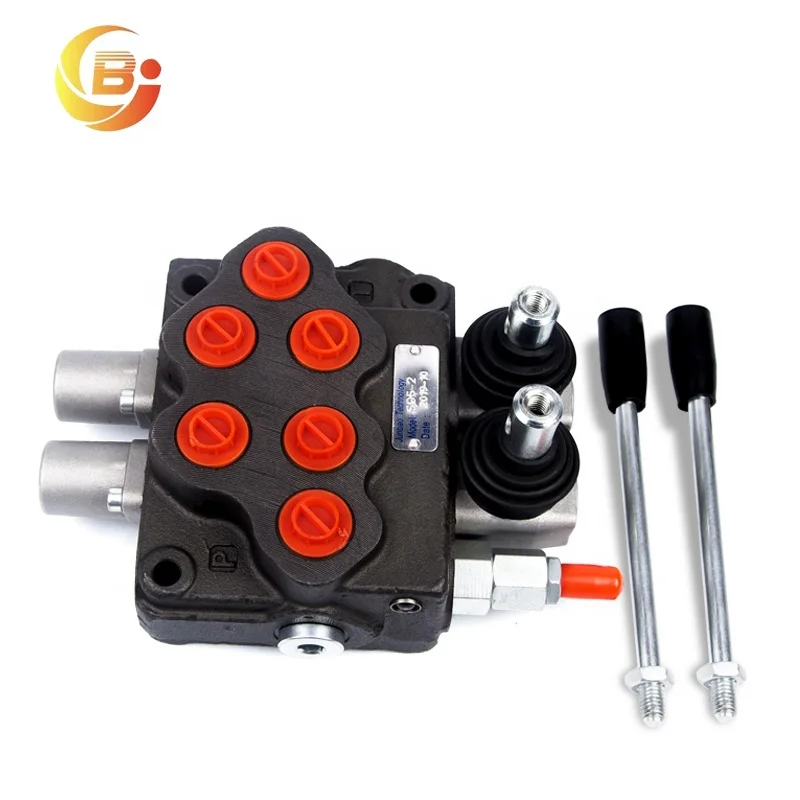 Sd5/2 Two Sections Monoblock Directional Hydraulic Control Valve with Spring Return