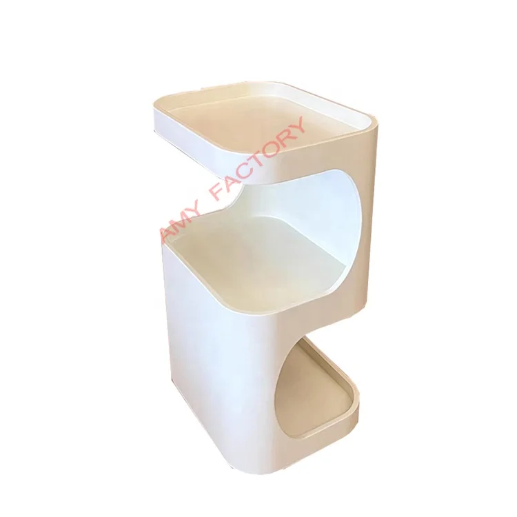 Nail Storage Cart Wooden Beauty Salon Trolley Professional with 4 Wheels Salon Furniture Modern Small Beauty Trolley