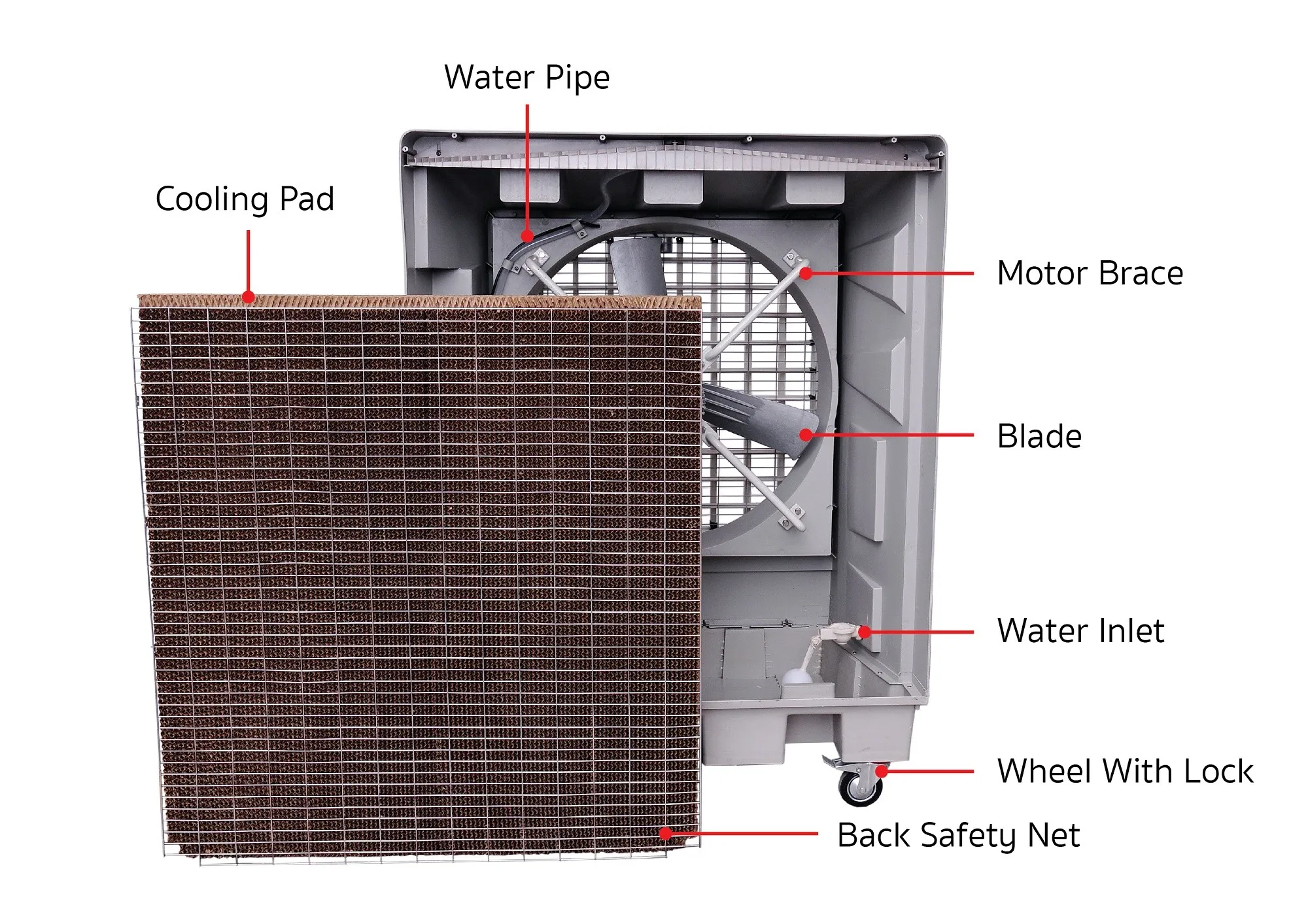 
new design outdoor evaporative air cooler industrial big size air cooler 