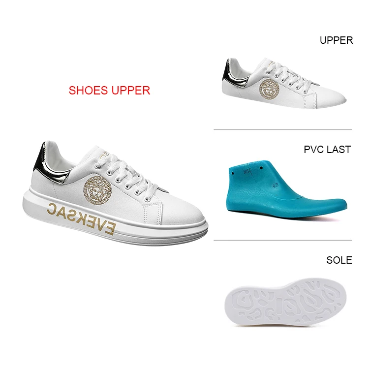 Factory wholesale low price new pu shoe upper for ladies sports shoes vamp