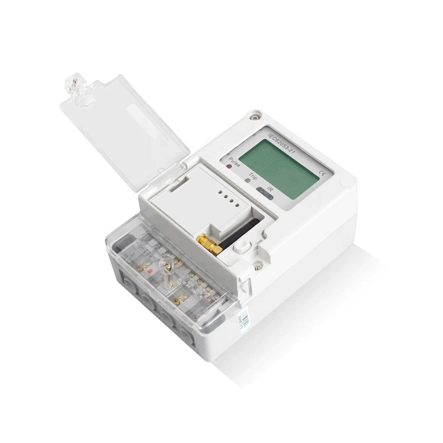 Hop manufacturer single phase power current measuring  rs485 port smart energy meter with LoRa communication