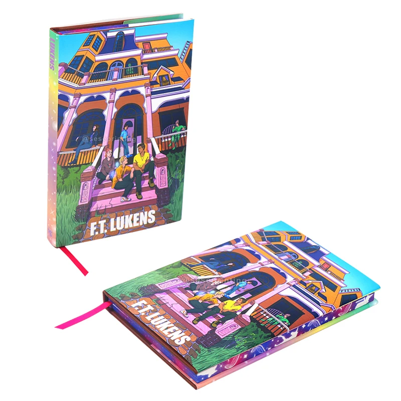 Custom Case Bound Book Hardcover Book Novels Publishing Special Edition Books Sprayed Edges Hardcover