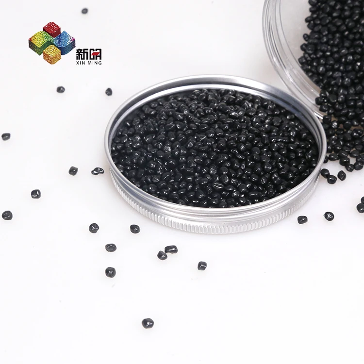 Black masterbatch corrugated pipe plate Black masterbatch blown film injection molding color masterbatch