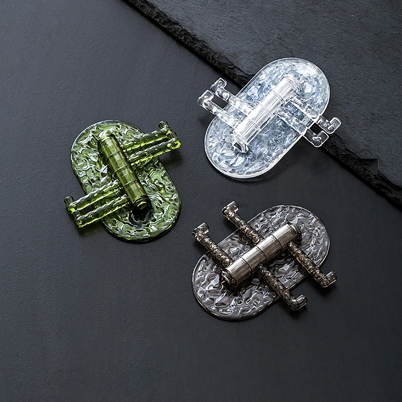 2024 new 4-hook non-punch adhesive door wall hook Kitchen bathroom bathroom Key rack hanger towel hook